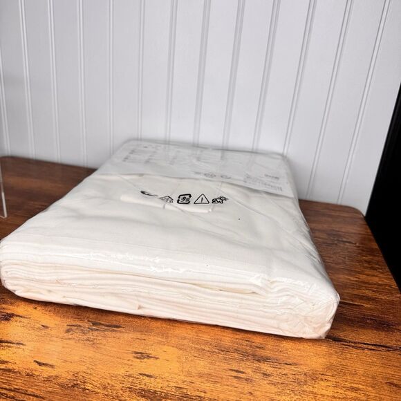 Ikea LENDA Curtains with tie backs 55x98" 1 pair white Cotton 301.119.78 - NEW - Picture 9 of 9